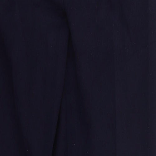 Gentilo Womens Blue  Polyester Trousers  Size 10 L29.5 in Regular Button