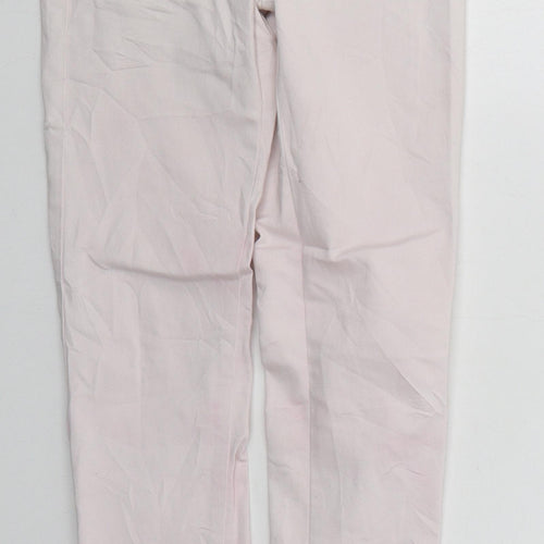 Mohito Womens Pink  Cotton Skinny Jeans Size 24 in L28 in Regular Button