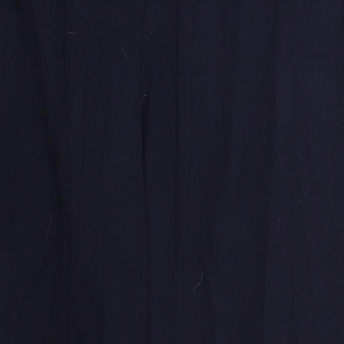 Marks and Spencer Womens Black  Polyester Trousers  Size 18 L30 in Regular Hook & Eye