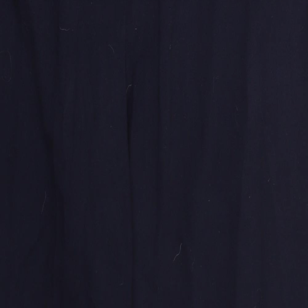Marks and Spencer Womens Black  Polyester Trousers  Size 18 L30 in Regular Hook & Eye