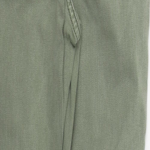 Marks and Spencer Womens Green  Cotton Skinny Jeans Size 12 L27 in Regular Button