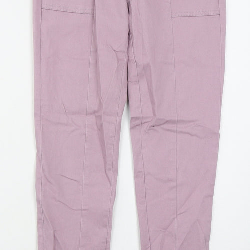 NEXT Womens Pink  Cotton Skinny Jeans Size 6 L29 in Regular Button
