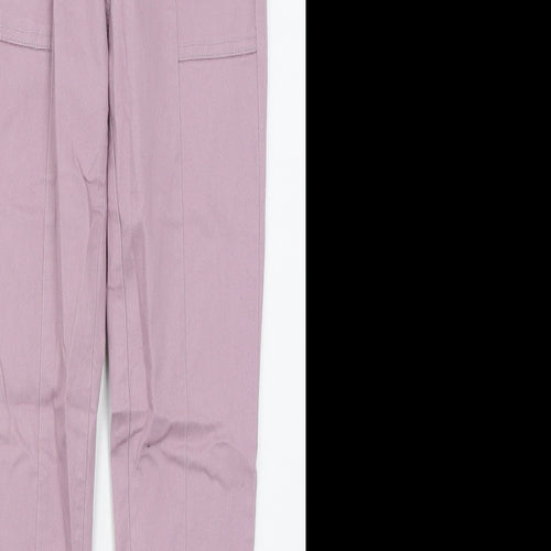 NEXT Womens Pink  Cotton Skinny Jeans Size 6 L29 in Regular Button