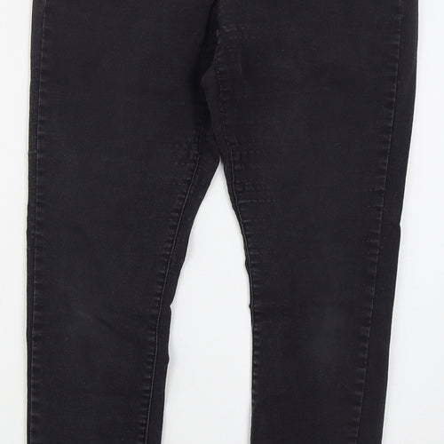 Denim Co Womens Black  Cotton Skinny Jeans Size 16 L28 in Regular Button