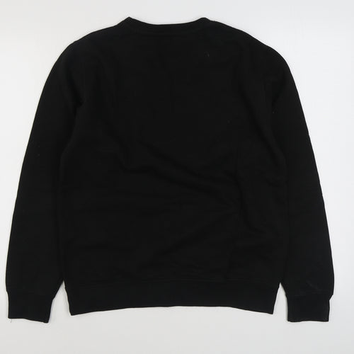 Preworn Womens Black  Cotton Pullover Sweatshirt Size M  Pullover