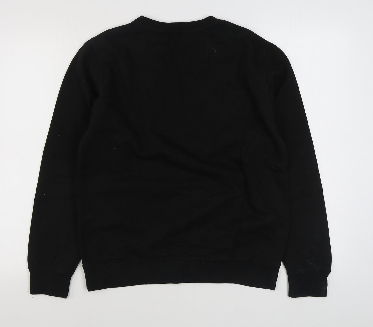 Preworn Womens Black  Cotton Pullover Sweatshirt Size M  Pullover