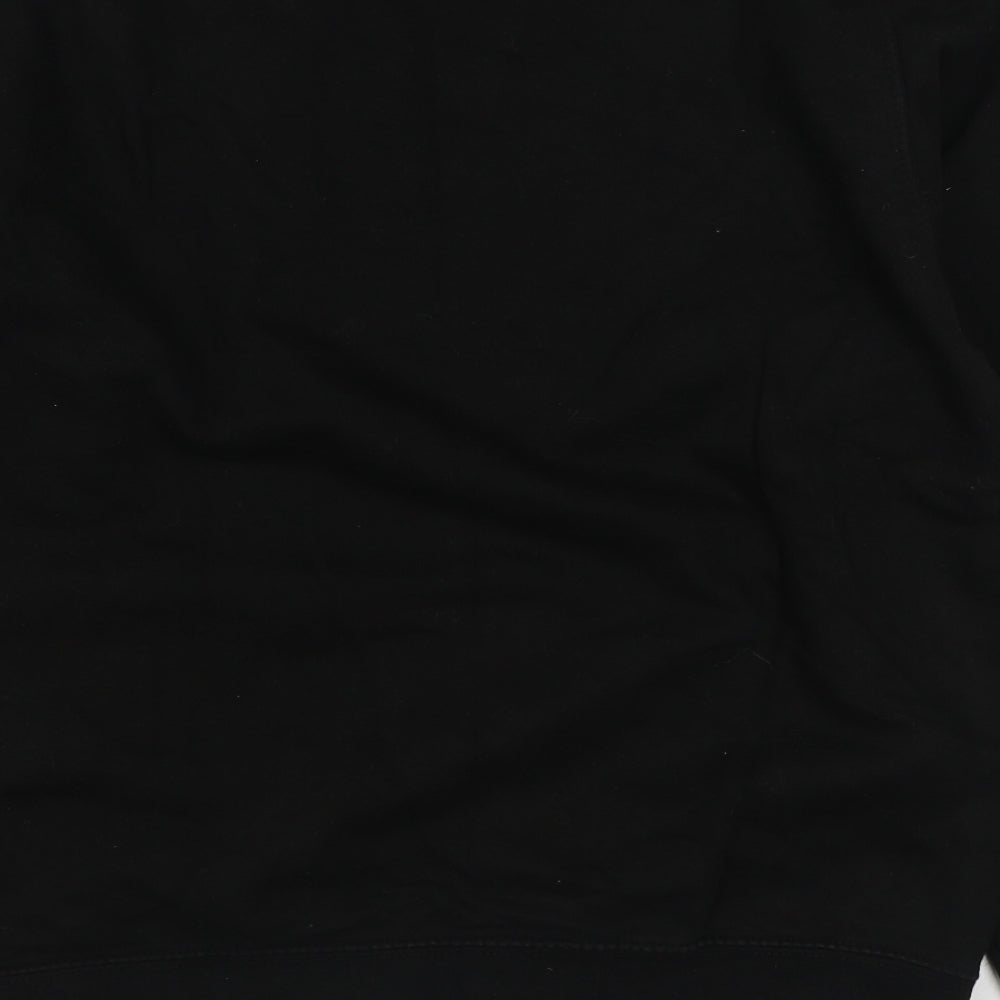 Preworn Womens Black  Cotton Pullover Sweatshirt Size M  Pullover