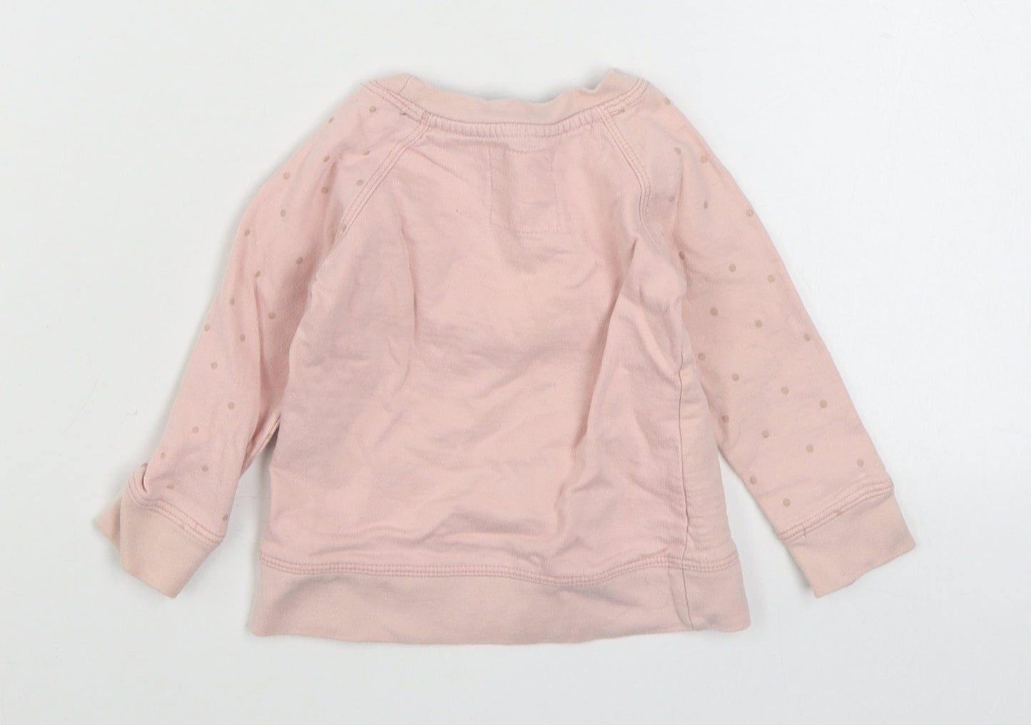 Young Dimension Girls Pink  Cotton Pullover Jumper Size 9-12 Months  Pullover