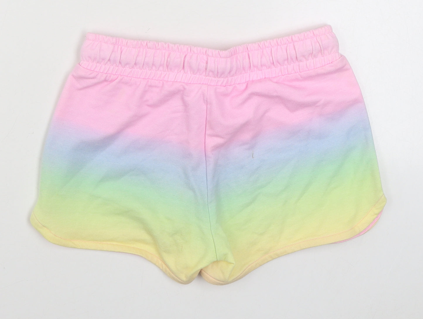 F&F Girls Multicoloured  Cotton Sweat Shorts Size 10-11 Years  Regular Tie
