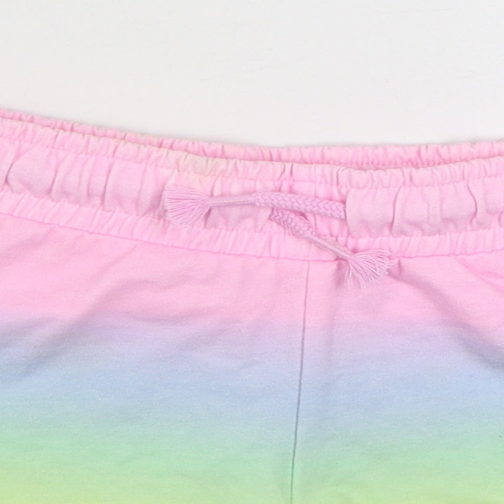 F&F Girls Multicoloured  Cotton Sweat Shorts Size 10-11 Years  Regular Tie