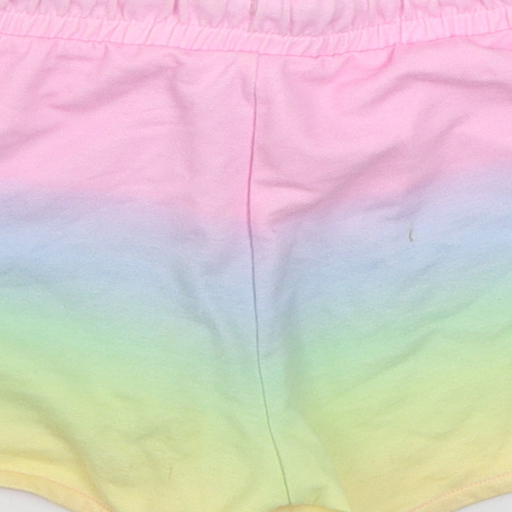 F&F Girls Multicoloured  Cotton Sweat Shorts Size 10-11 Years  Regular Tie