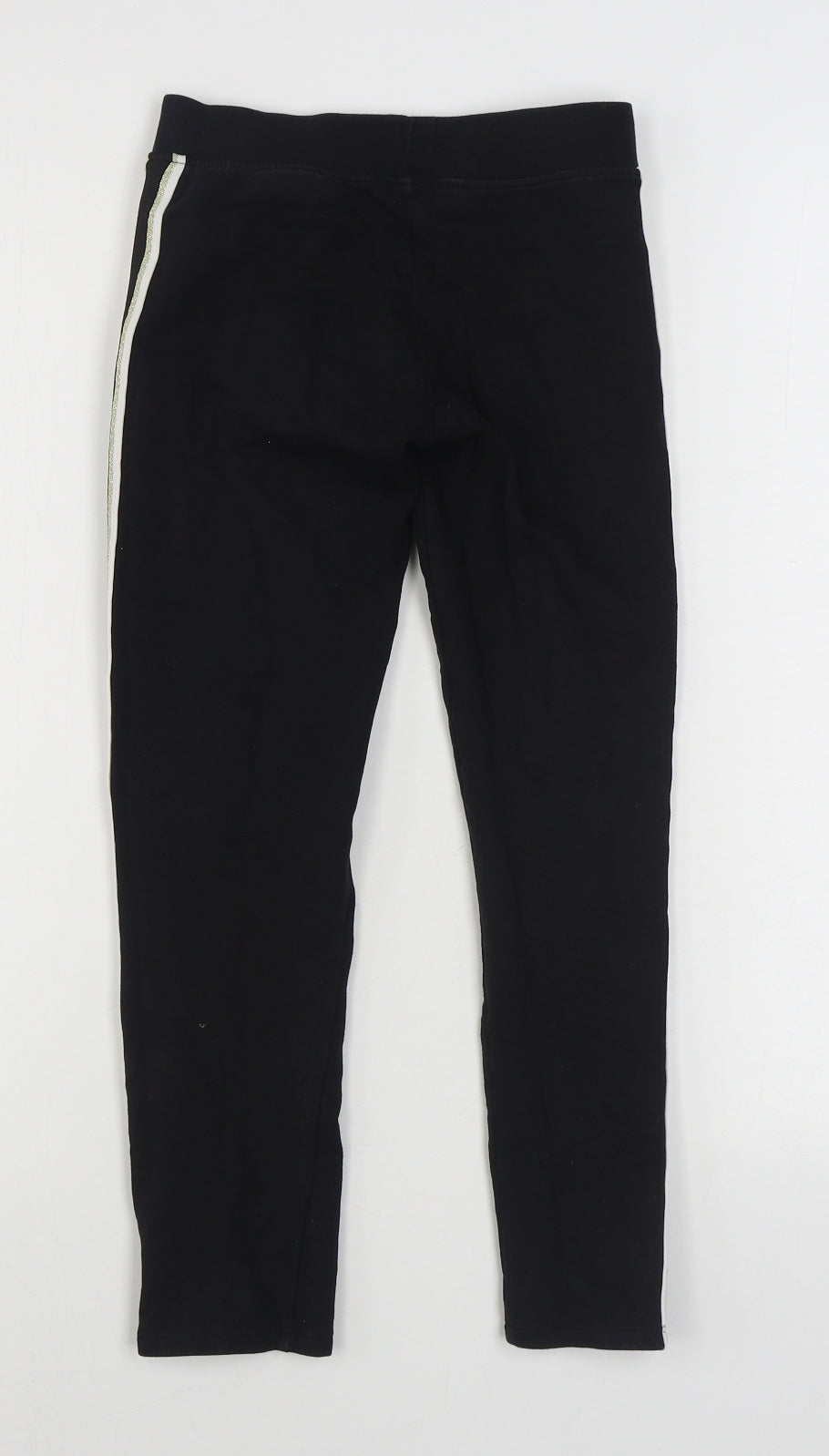 H&M Girls Black  Cotton Jogger Trousers Size 9-10 Years  Regular