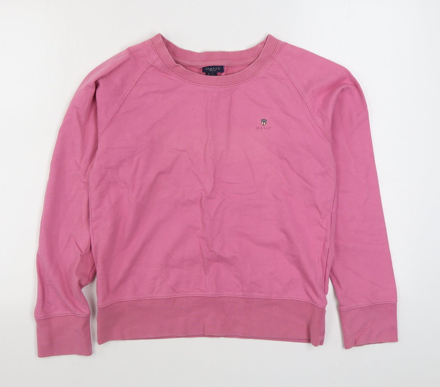 GANT Womens Pink  100% Cotton Pullover Sweatshirt Size L  Pullover