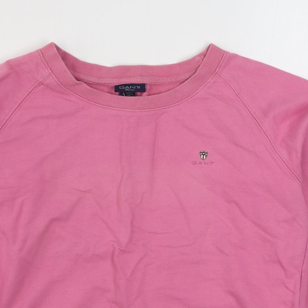 GANT Womens Pink  100% Cotton Pullover Sweatshirt Size L  Pullover