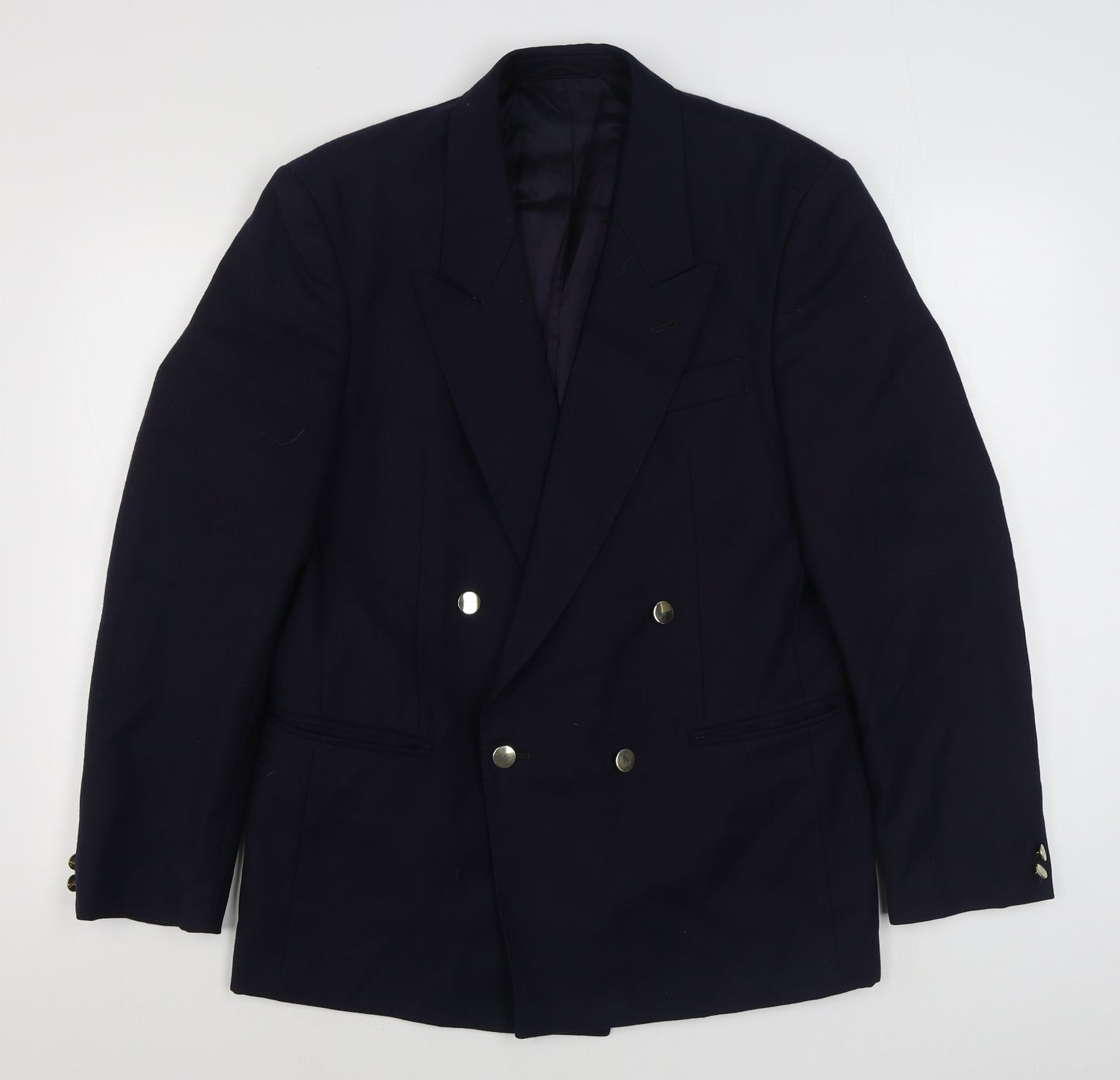 Skopes Mens Blue  Wool Jacket Suit Jacket Size 38