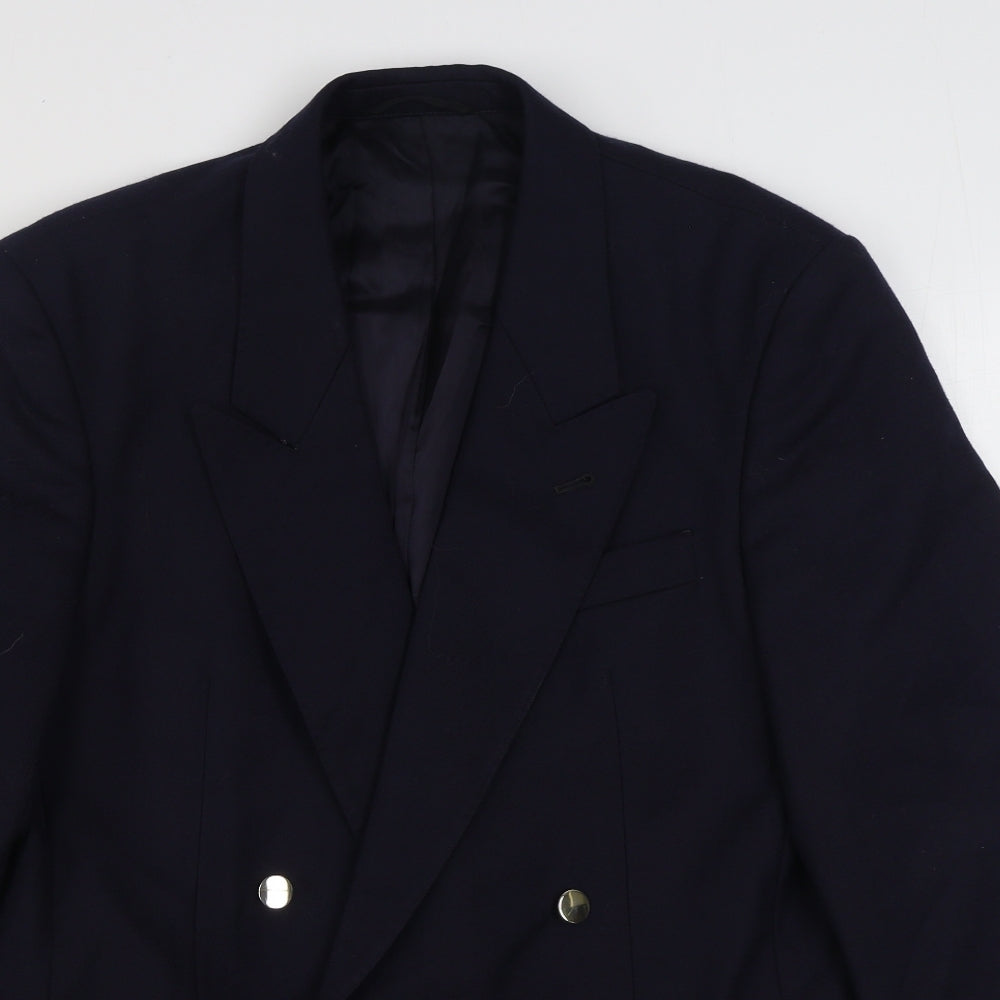 Skopes Mens Blue  Wool Jacket Suit Jacket Size 38