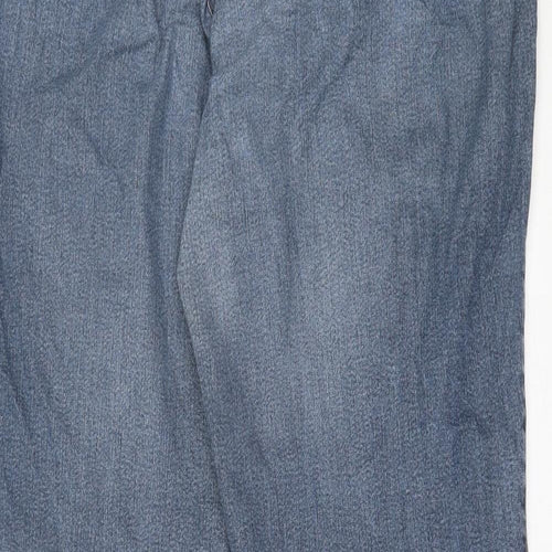GARDEUR Womens Blue  Cotton Straight Jeans Size 36 in L30 in Regular Button