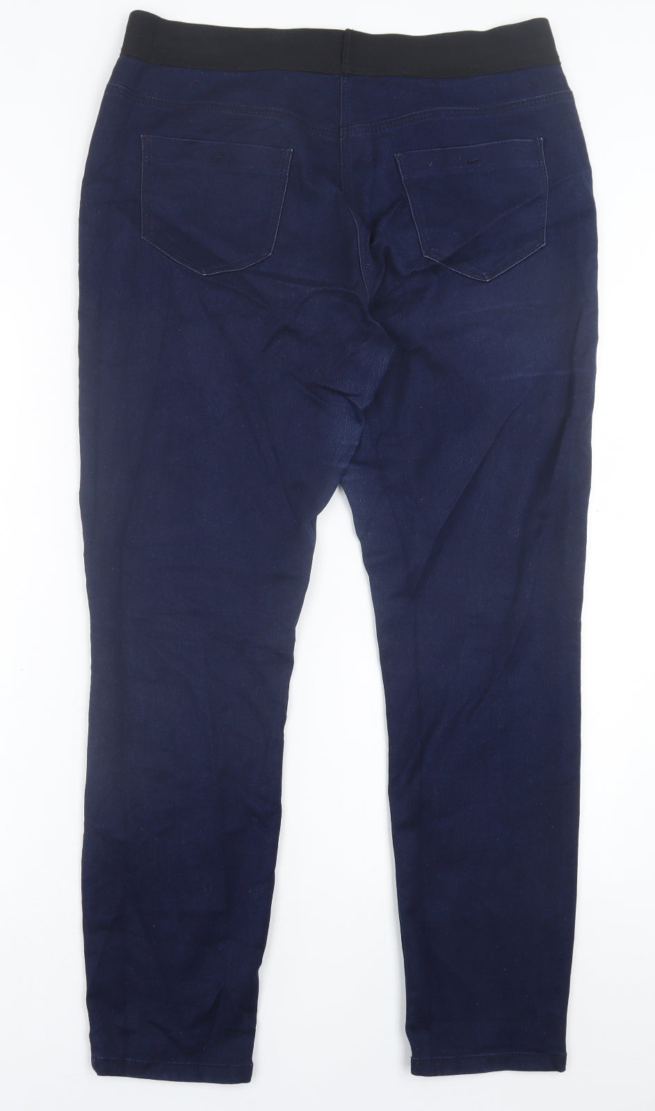 George Womens Blue  Cotton Jegging Trousers Size 16 L30 in Regular