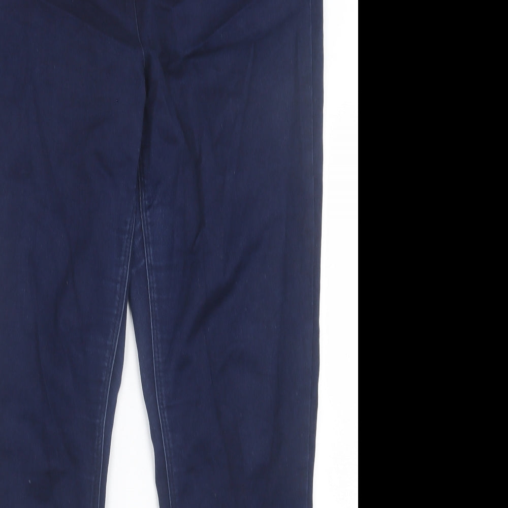 George Womens Blue  Cotton Jegging Trousers Size 16 L30 in Regular