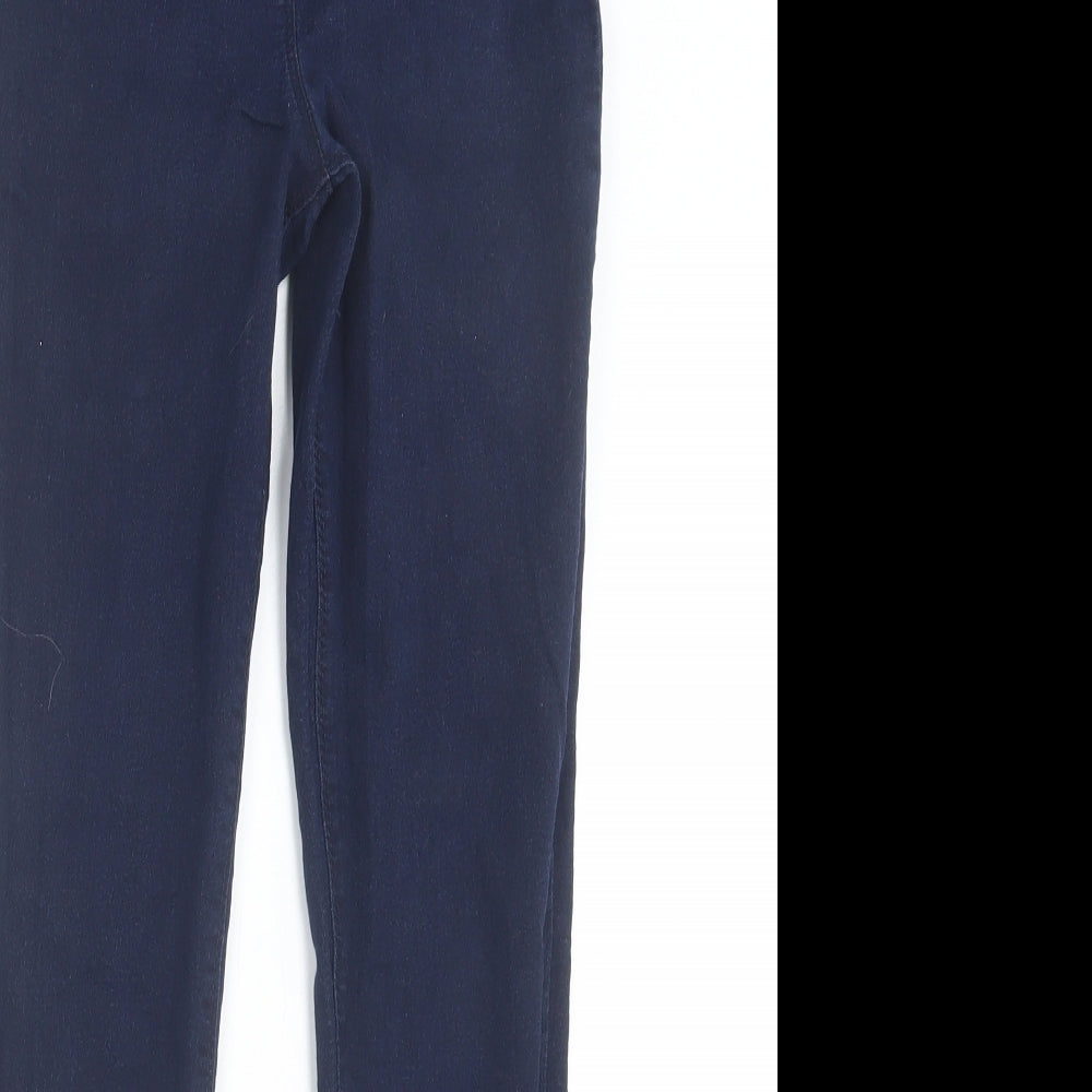 pep&co Girls Blue  Cotton Jegging Trousers Size 11-12 Years  Regular Pullover