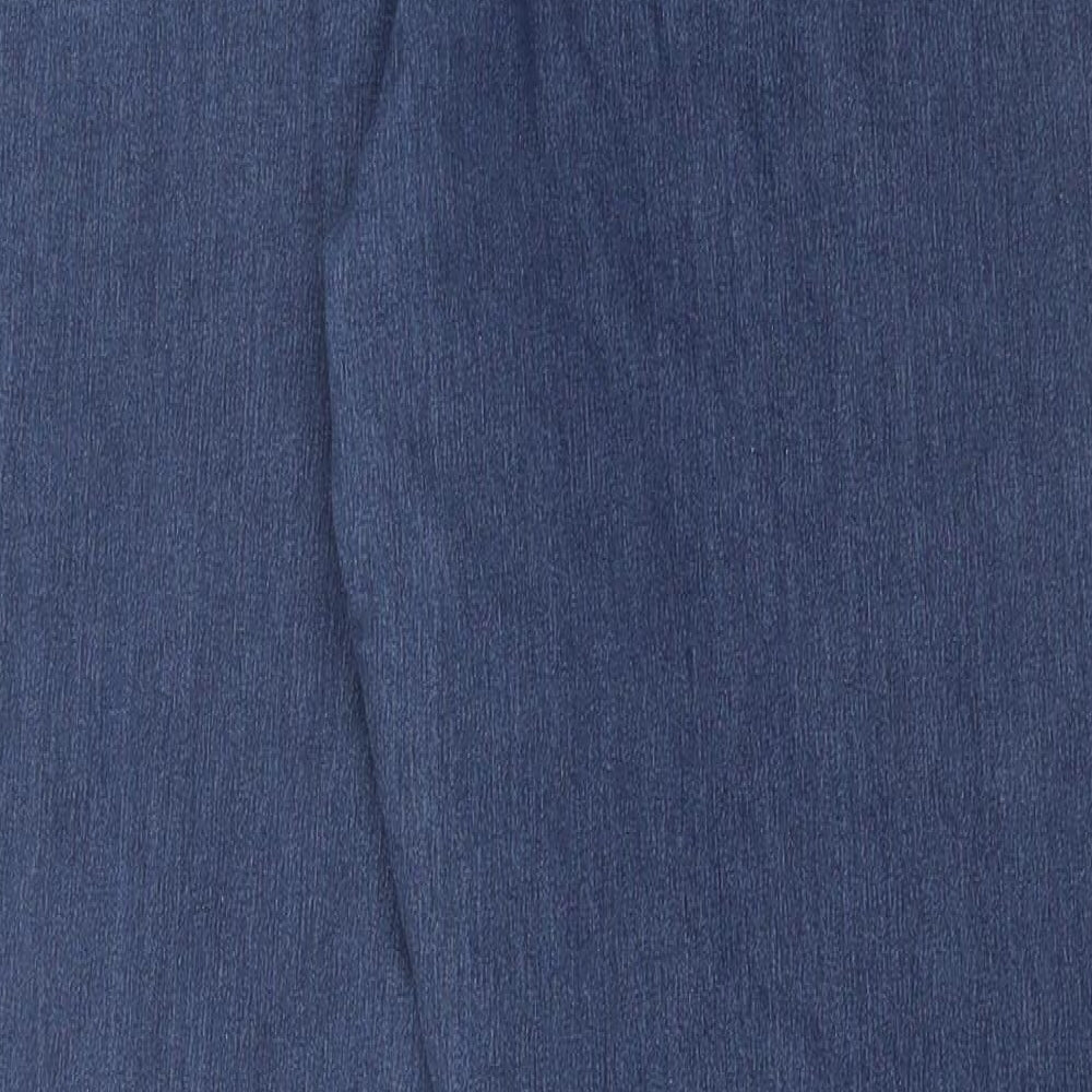 George Womens Blue  Cotton Bootcut Jeans Size 18 L30 in Regular Button