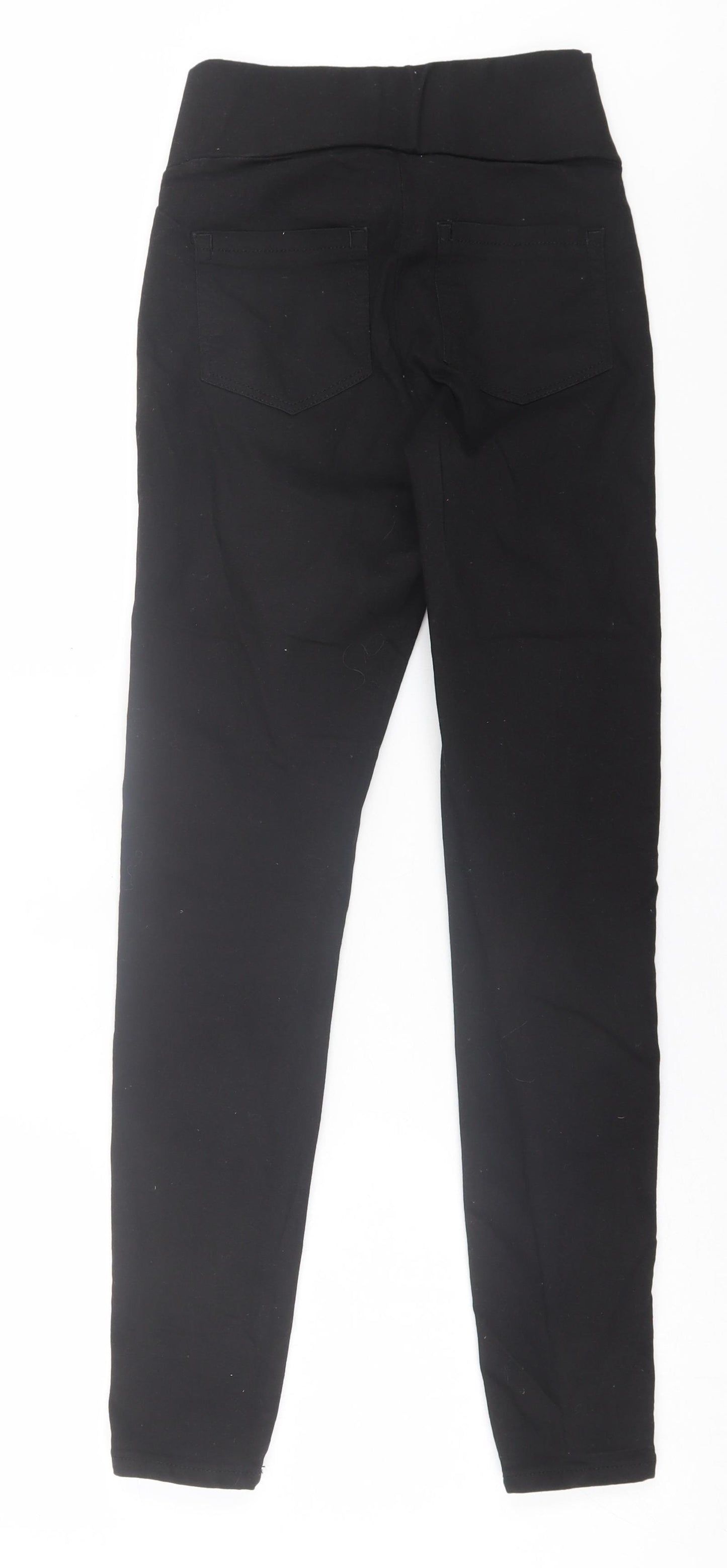 ASOS Womens Black  Cotton Jegging Trousers Size 8 L28 in Regular