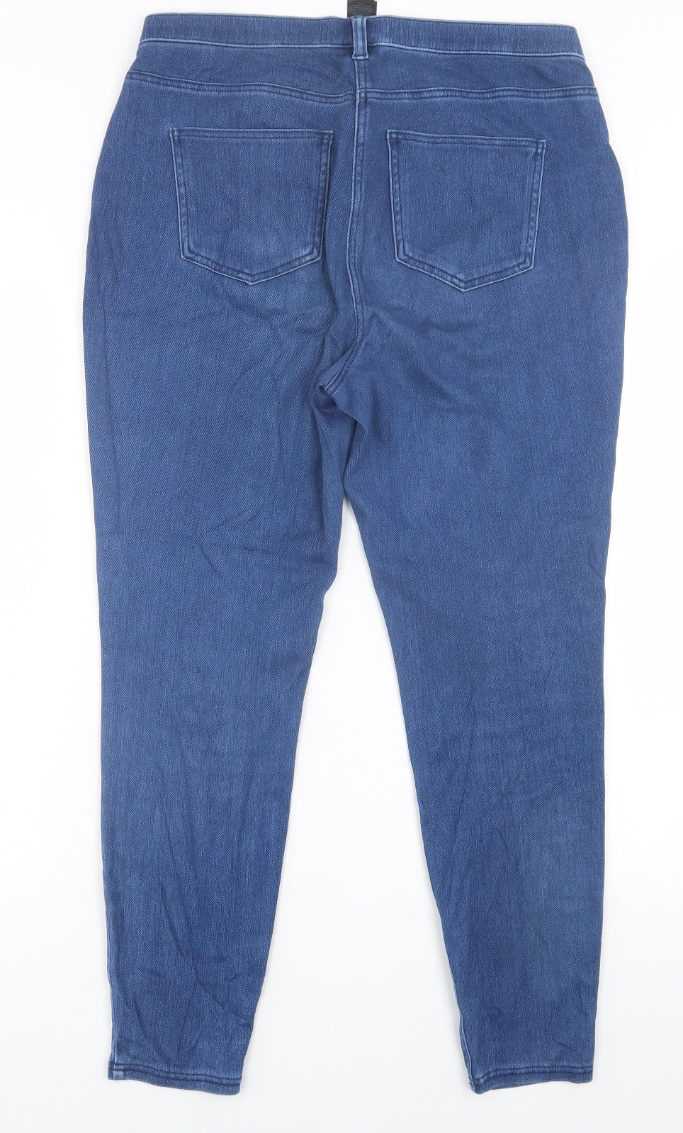 NEXT Womens Blue  Cotton Jegging Trousers Size 16 L28 in Regular