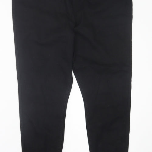 Preworn Womens Black  Cotton Jegging Trousers Size 38 in L27 in Regular
