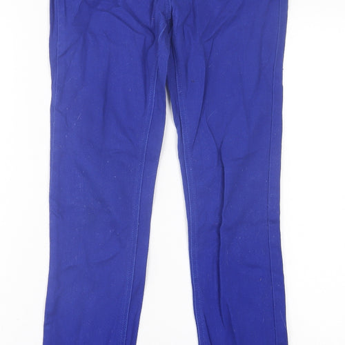 George Womens Blue  Cotton Skinny Jeans Size 10 L30 in Regular Button