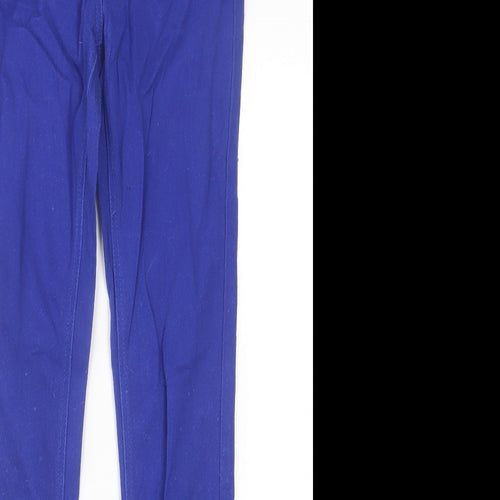 George Womens Blue  Cotton Skinny Jeans Size 10 L30 in Regular Button