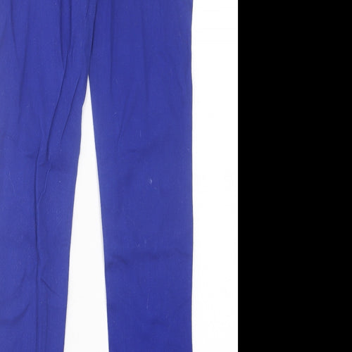 George Womens Blue  Cotton Skinny Jeans Size 10 L30 in Regular Button