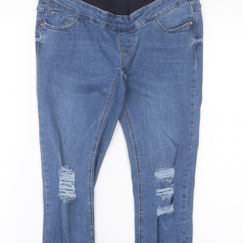 New Look Womens Blue  Cotton Skinny Jeans Size 8 L24 in Regular