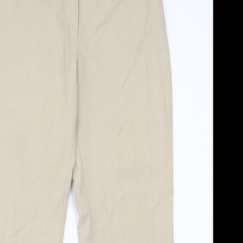 Autonomy Womens Beige  Polyester Trousers  Size 16 L29 in Regular Button