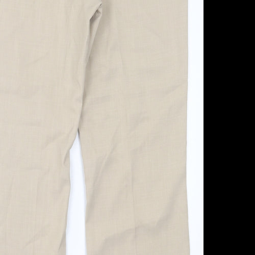 Autonomy Womens Beige  Polyester Trousers  Size 16 L29 in Regular Button