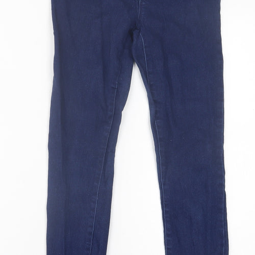 George Womens Blue  Cotton Jegging Trousers Size 8 L28 in Regular