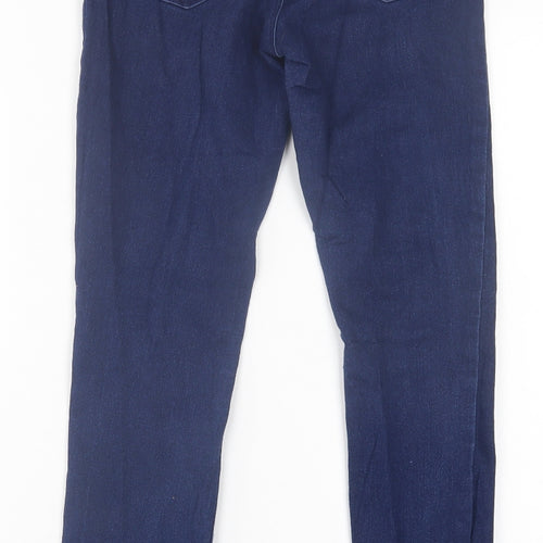George Womens Blue  Cotton Jegging Trousers Size 8 L28 in Regular