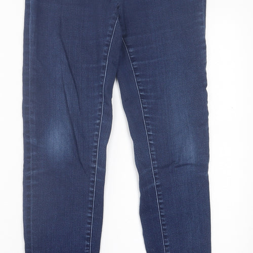 ESMARA Womens Blue  Cotton Skinny Jeans Size 30 in L30 in Regular Button