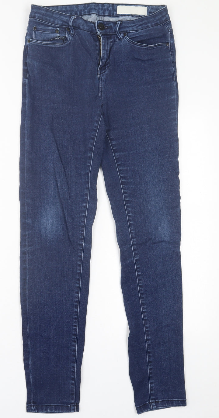 ESMARA Womens Blue Cotton Skinny Jeans Size 30 in L30 in Regular Button