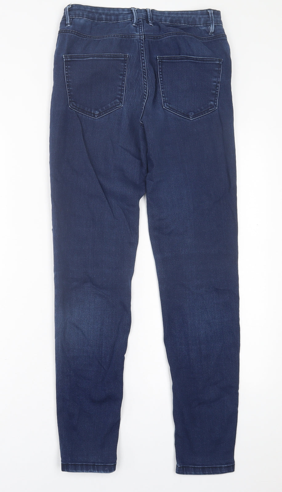 ESMARA Womens Blue  Cotton Skinny Jeans Size 30 in L30 in Regular Button