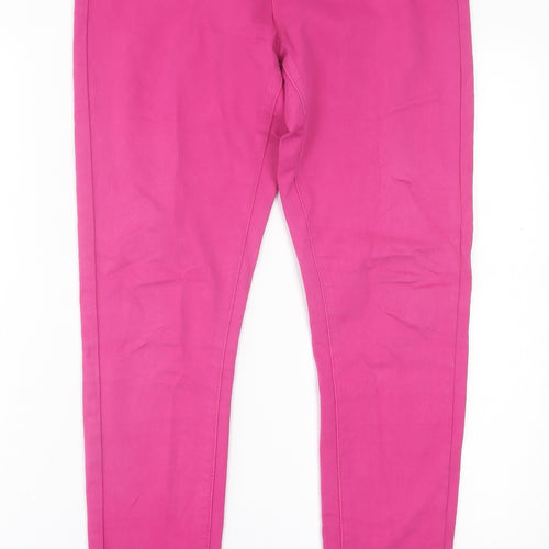 originla Womens Pink  Cotton Jegging Trousers Size 12 L29 in Regular