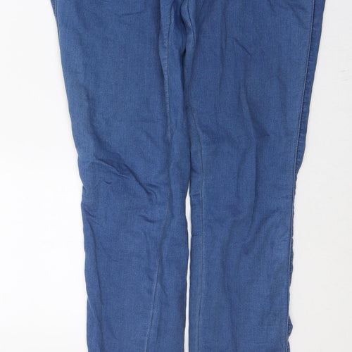 Denim & Co. Womens Blue  Cotton Jegging Jeans Size 10 L33 in Regular Button