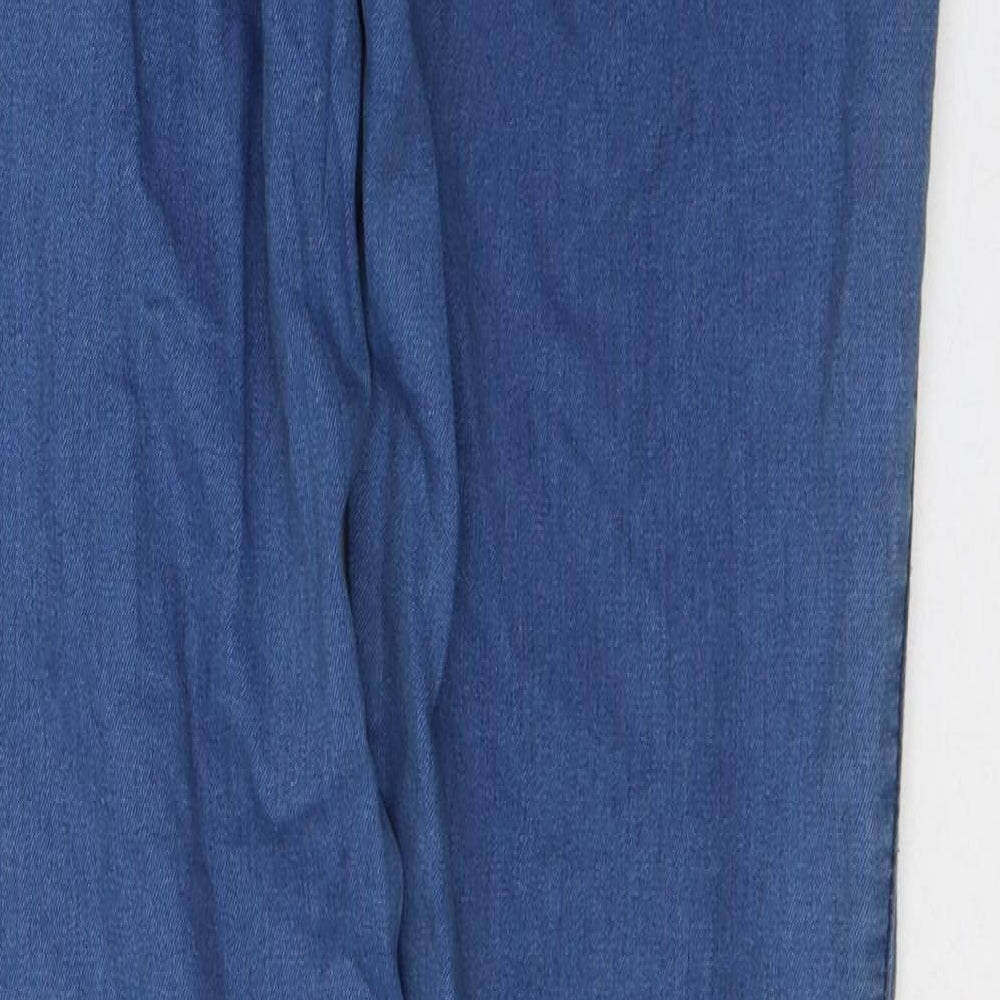 Denim & Co. Womens Blue  Cotton Jegging Jeans Size 10 L33 in Regular Button