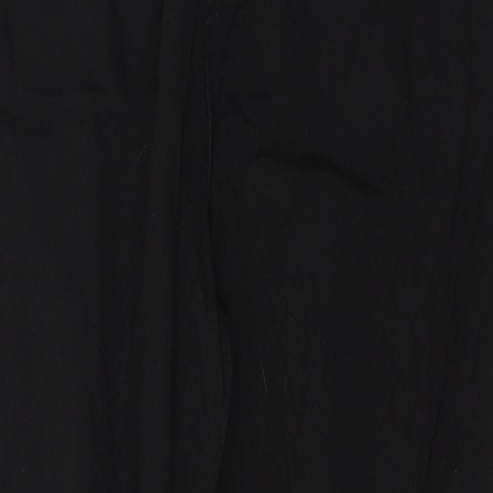 Stradivarius Womens Black  Cotton Straight Jeans Size S L26 in Regular Button