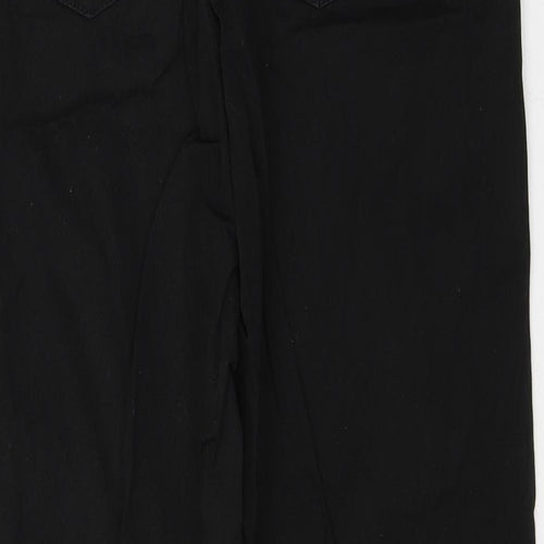 Stradivarius Womens Black  Cotton Straight Jeans Size S L26 in Regular Button