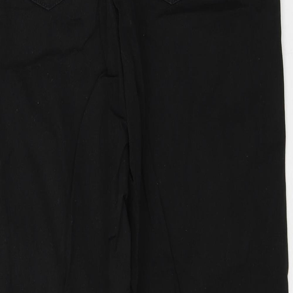 Stradivarius Womens Black  Cotton Straight Jeans Size S L26 in Regular Button