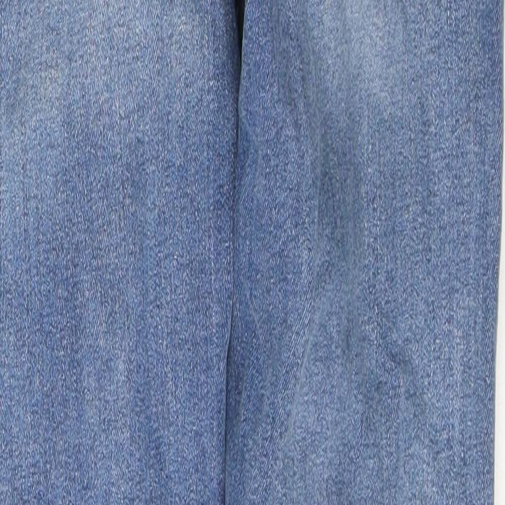 Denim & Co. Womens Blue  Cotton Skinny Jeans Size 10 L29 in Regular Button