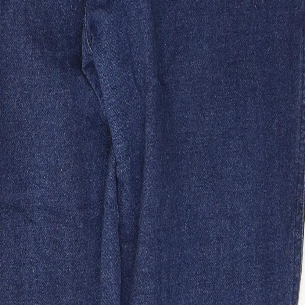 Denim & Co. Womens Blue  Cotton Skinny Jeans Size 16 L32 in Regular Button