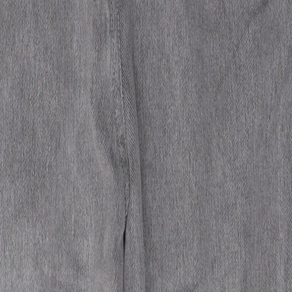 NEXT Womens Grey  Cotton Cropped Leggings Size 14 L23 in
