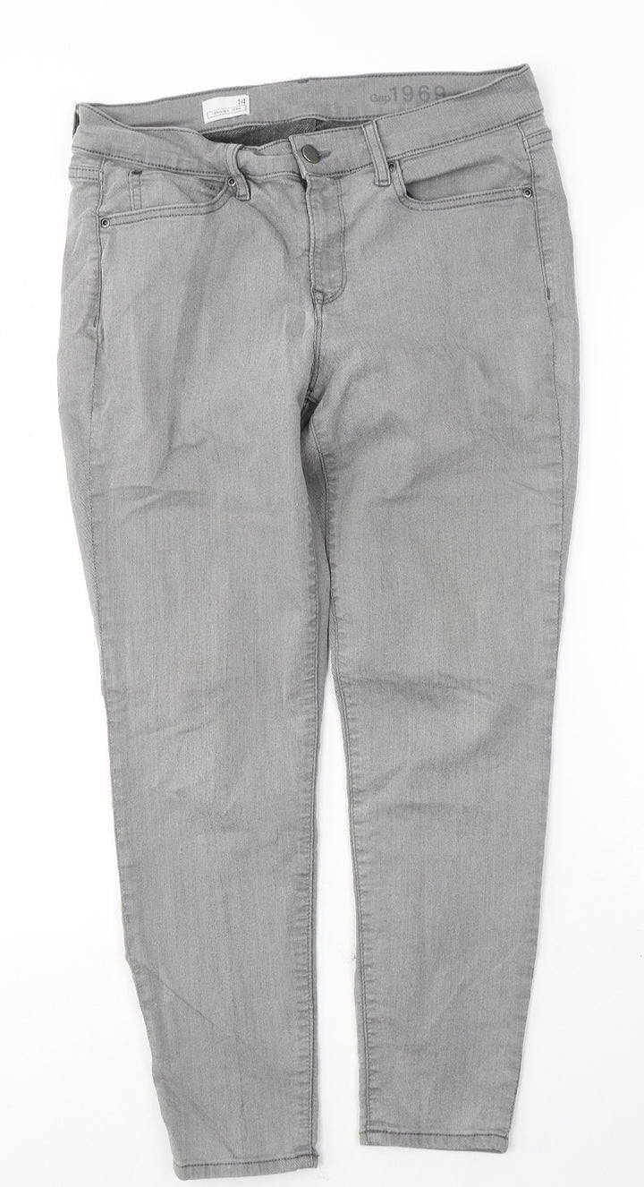 Gap Womens Green Cotton Capri Leggings Size 14 L26 in