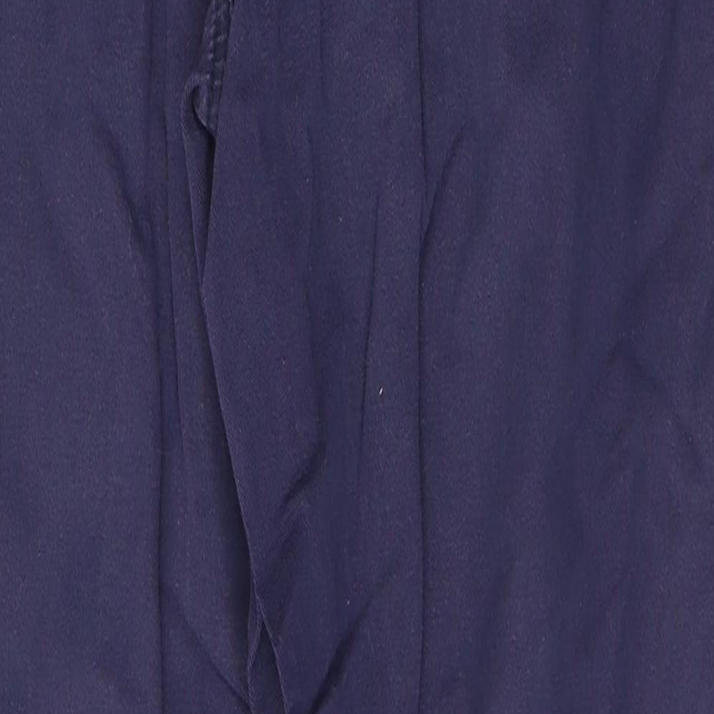 Marks and Spencer Womens Blue  Cotton Straight Jeans Size 12 L29 in Regular Button
